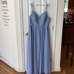 Women’s Azazie dusty blue gown size 16